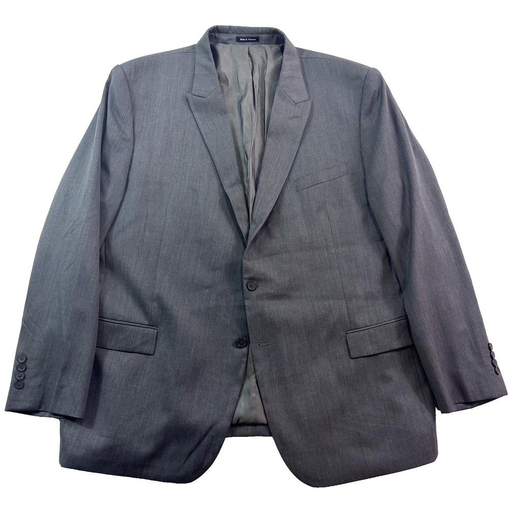 Egara 54L blazer jacket sport suit coat all season gray wool mens slim fit